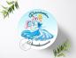 Preview: Prinzessin Cinderella mit Wunschname, Tortenaufleger Ø 20cm, 0306z